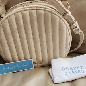 Draper James Beige Quilted Crossbody Bag Preowned
